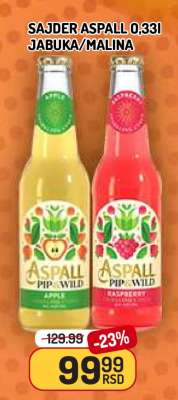 SAJDER ASPALL 0,33l JABUKA/MALINA