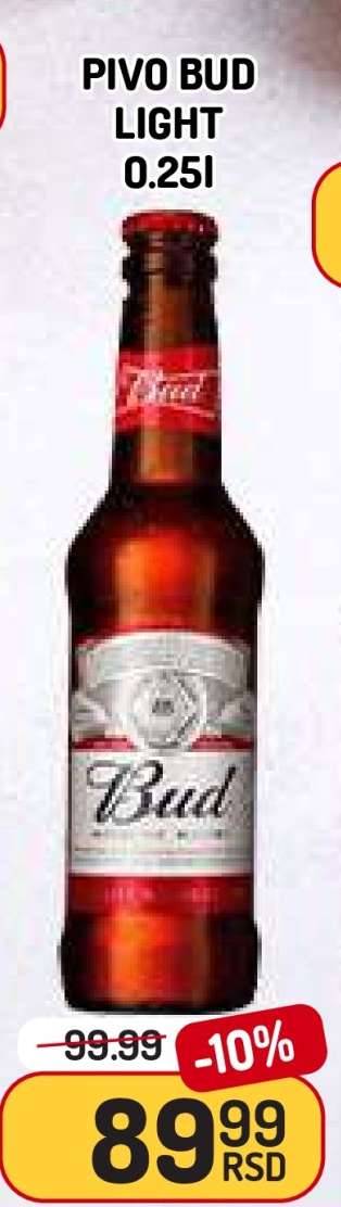Pivo Bud Light 0.25l