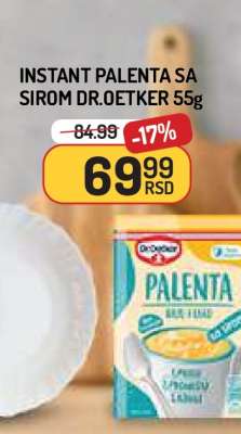 Instant palenta sa sirom Dr. Oetker 55g