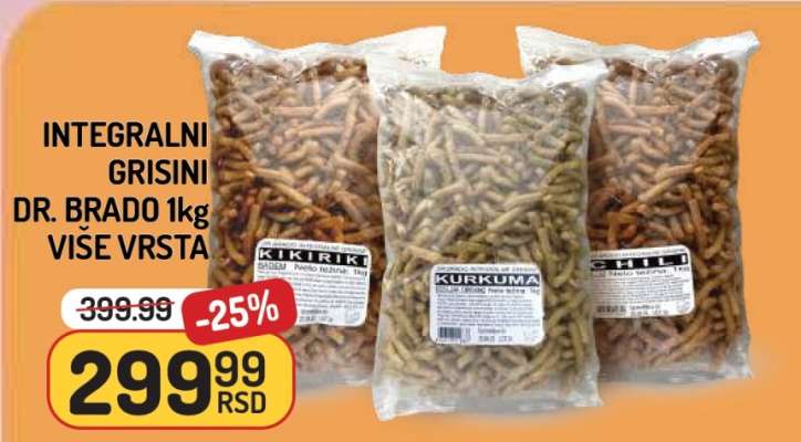 Integralni Grisini Dr. Brado 1kg