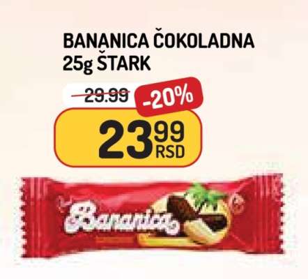 BANANICA ČOKOLADNA 25g ŠTARK