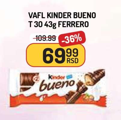 VAFL KINDER BUENO T 30 43g FERRERO