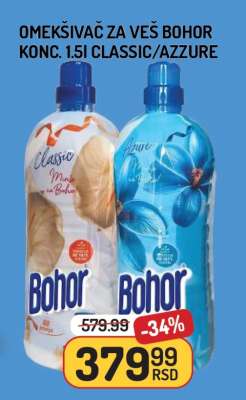 Omekšivač za veš Bohor Konc. 1.5l Classic/Azzure
