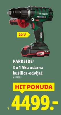 PARKSIDE 3 u 1 Aku udarna bušilica-odvijač