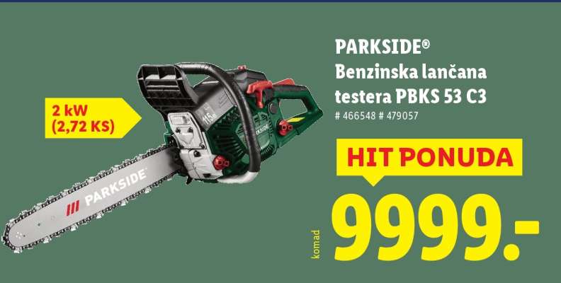 PARKSIDE Benzinska lančana testera PBKS 53 C3