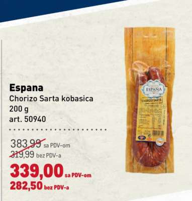 Espana Chorizo Sarta kobasica