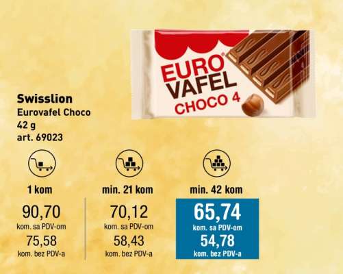 Swisslion Eurovafel Choco