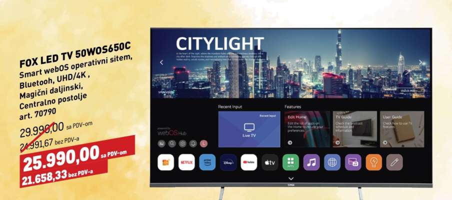 FOX LED TV 50WOS650C