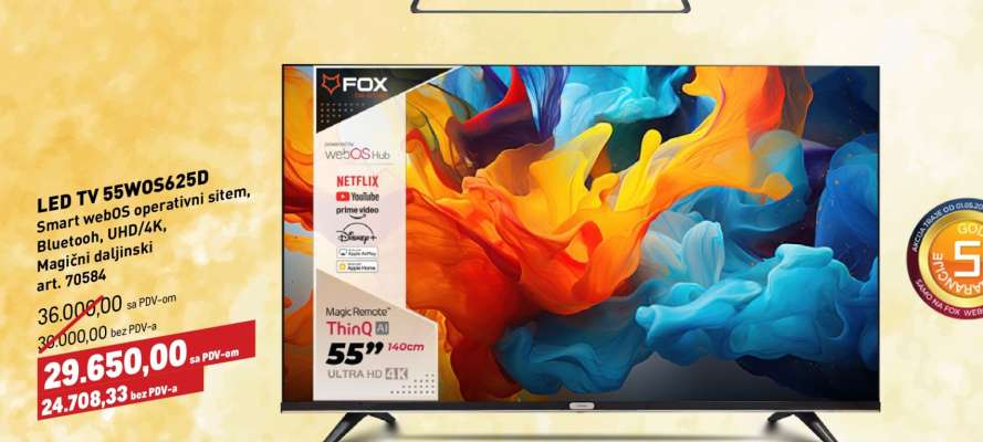 LED TV 55WOS625D