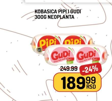 KOBASICA PIPI I GUDI 300G NEOPLANTA