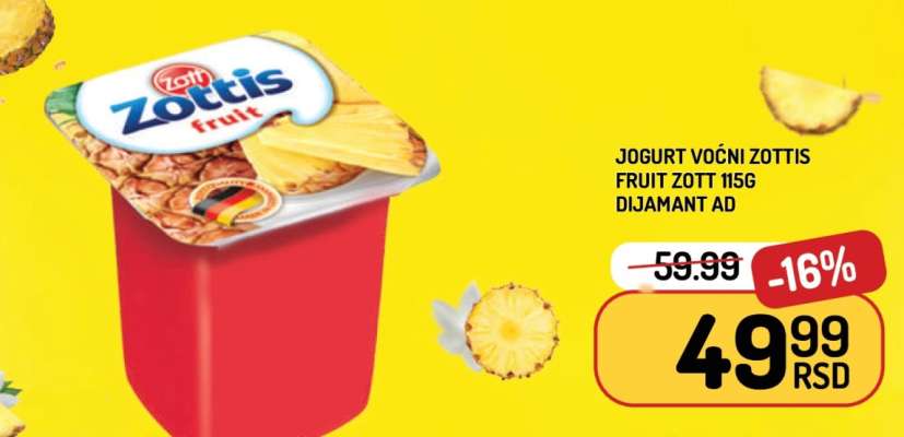 Jogurt voćni Zottis Fruit Zott