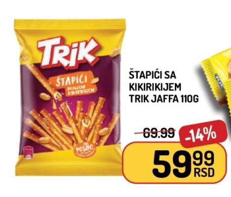 Štapići sa kikirikijem Trik Jaffa 110g