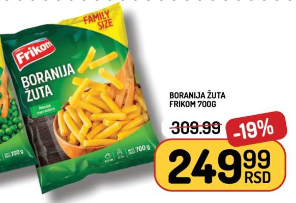 Boranija žuta Frikom, 700g