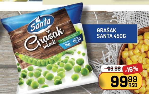 Grašak Santa 450g