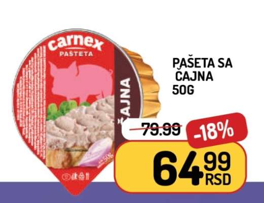 Carnex Pašteta sa Cajna 50g