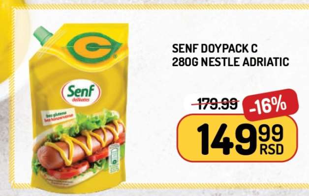 SENF DOYPACK C 280G NESTLE ADRIATIC