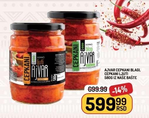 Ajvar Cepkani Blagi, Cepkani Ljuti