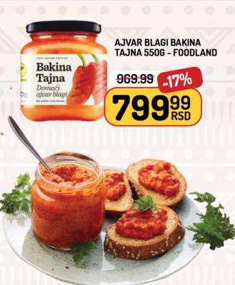 Ajvar Blagi Bakina Tajna 550g - Foodland