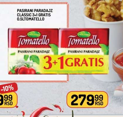 Pasirani Paradjz Classic 3+1 Gratis 0.5L Tomatello