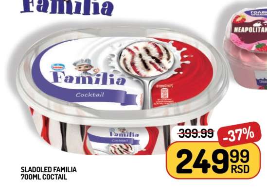 Sladoled Familia 700ml Cocktail