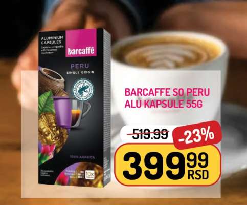 BARCAFFE SO PERU ALU KAPSULE 55G