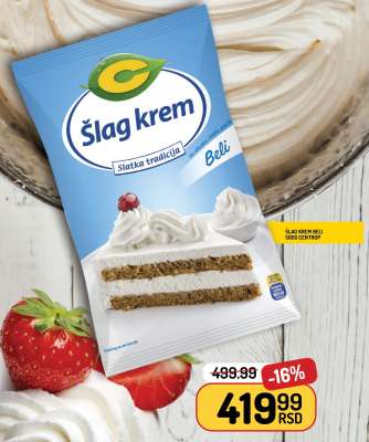 Šlag krem beli