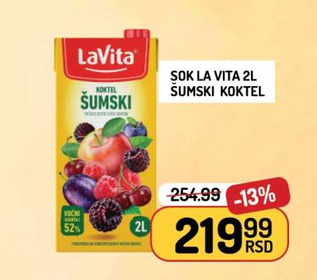 Šok La Vita 2L Šumski Koktel