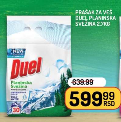 Prašak za veš Duel Planinska Svežina 2.7kg