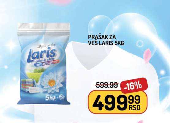 PRAŠAK ZA VEŠ LARIS 5kg