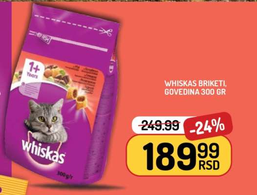 Whiskas Briketi, Govedina 300 gr