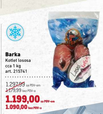Barka Kotlet lososa
