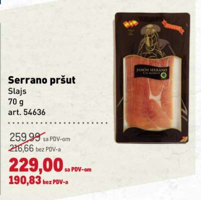 Serrano pršut