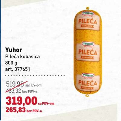 Yuhor Pileća kobasica