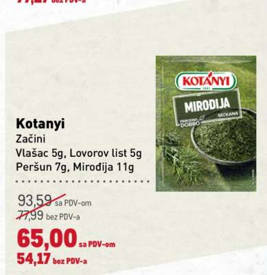 KOTANYI ZAČINI