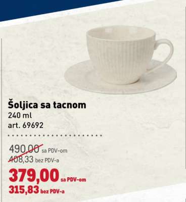 Šoljica sa tacnom