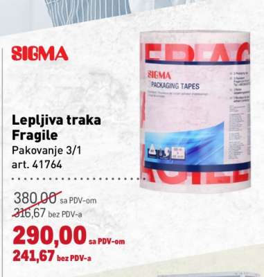 Lepljiva traka Fragile