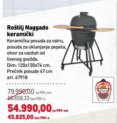 Roštilj Naggado keramički