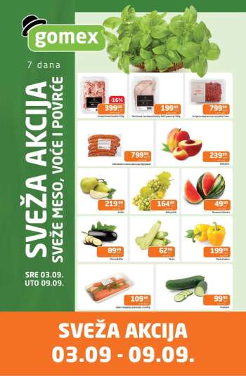 Gomex katalog - 03.09.2025 - 09.09.2025.