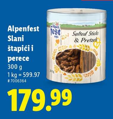 Alpenfest Slani štapići i perece