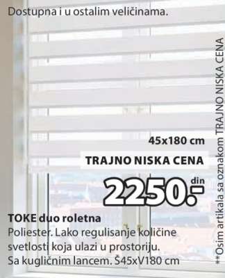 TOKE DUO ROLETNA