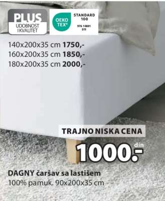 DAGNY čaršav sa lastišem