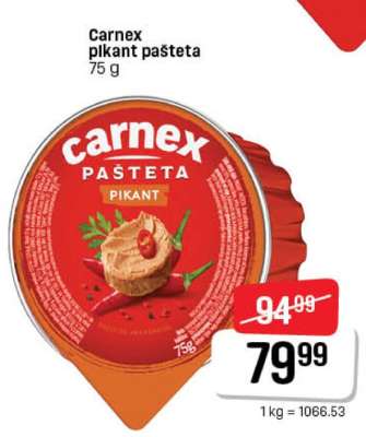 Carnex pikant pašteta