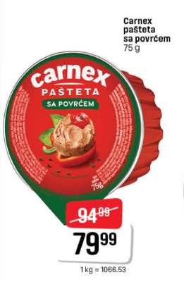 Carnex pašteta sa povrćem