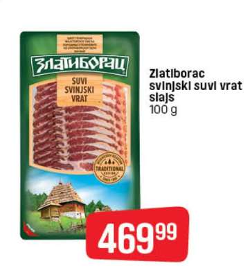 Zlatiborac svinjski suvi vrat slajs