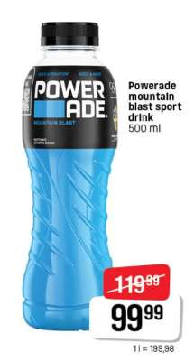 Powerade mountain blast sport drink