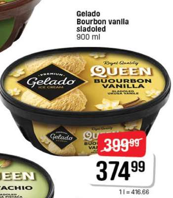 Gelado Bourbon vanilla sladoled