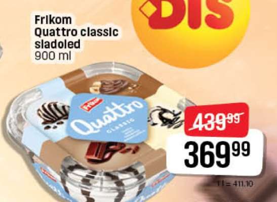 Frikom Quattro classic sladoled