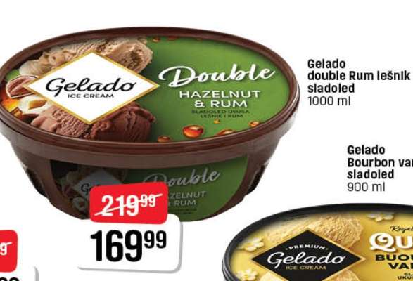 Gelado Double Hazelnut & Rum Ice Cream