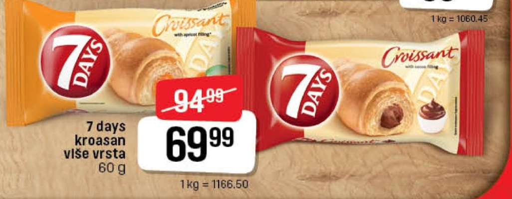 7 days kroasan više vrsta 60 g