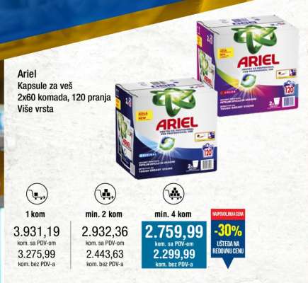 Ariel Kapsule za veš